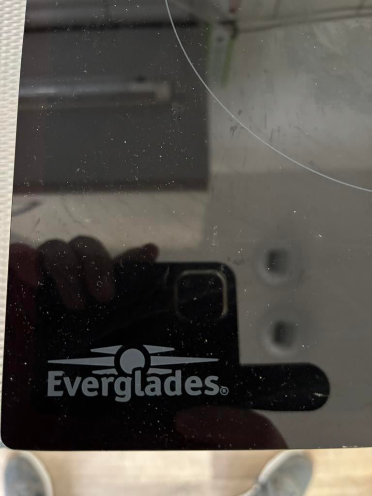 Inductiekookplaat Everglades, Witgoed en Apparatuur, Kookplaten, Ophalen, 4 kookzones, Zo goed als nieuw, Inductie