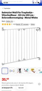 Twee Safety First traphekjes, Kinderen en Baby's, Traphekjes, Ophalen, Gebruikt, Klemhekje, Metaal of IJzer