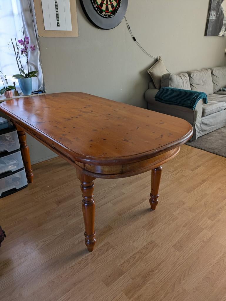 Grenen eettafel apart model., Ophalen