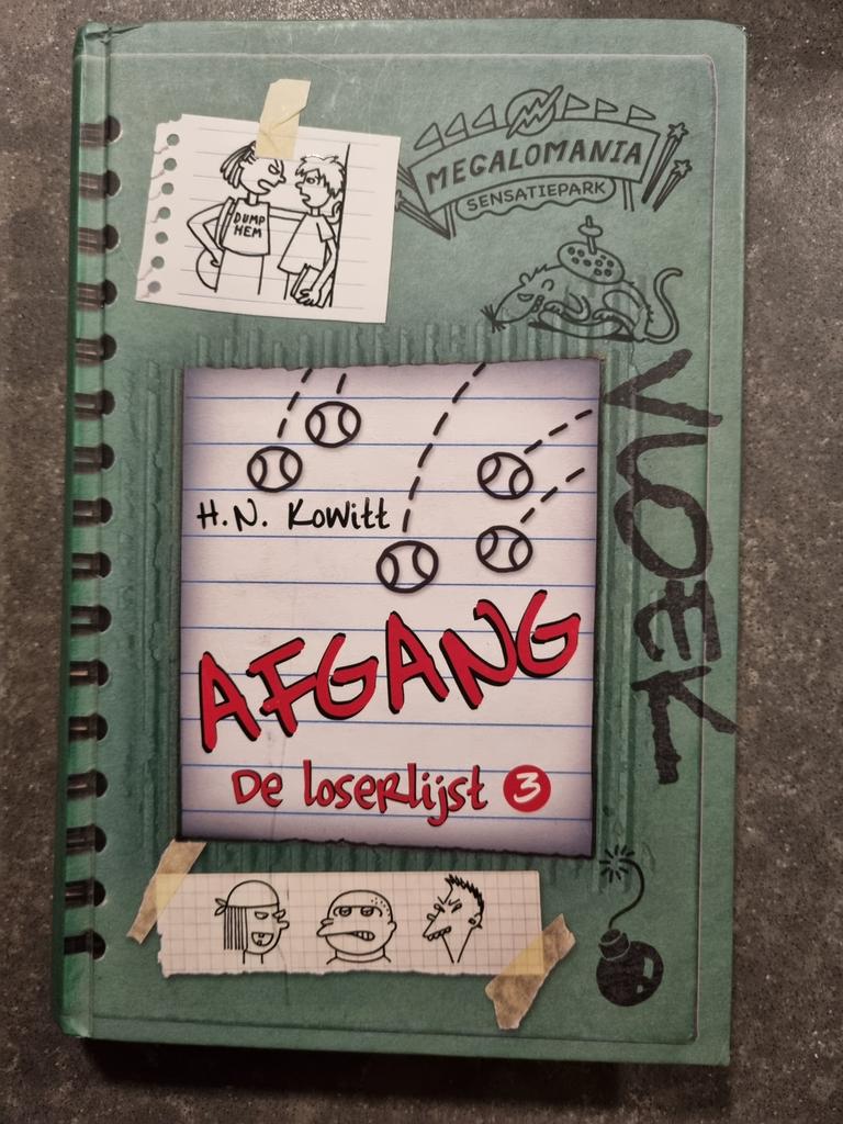 De Loserlijst 3: Afgang, Boeken, Ophalen of Verzenden, Zo goed als nieuw, H.N. Kowitt, Fictie algemeen