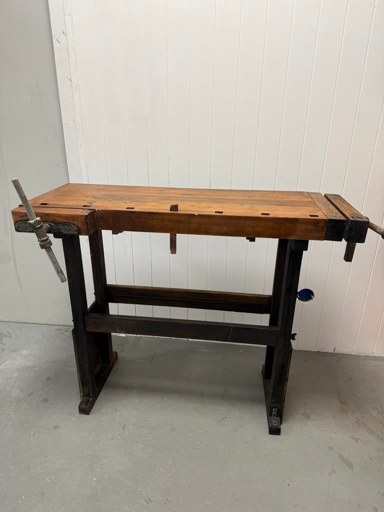 Antieke meubelmakers werkbank – Hobelbank, Ophalen, Gebruikt, 70 tot 120 cm, Bankschroef
