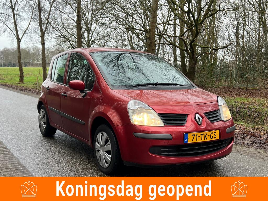 Renault Modus 1.6-16V Dynamique | Airco + Cruise, Voorwielaandrijving, Zwart, 4 cilinders, Multifunctioneel stuurwiel