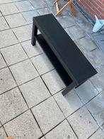 Zwart televisiemeubel met open vak (ikea LACK), Ophalen, Gebruikt, 100 tot 150 cm, Minder dan 100 cm