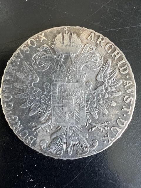 Maria Theresia thaler (Taler) 1780, Ophalen, Oostenrijk, Losse munt, Zilver