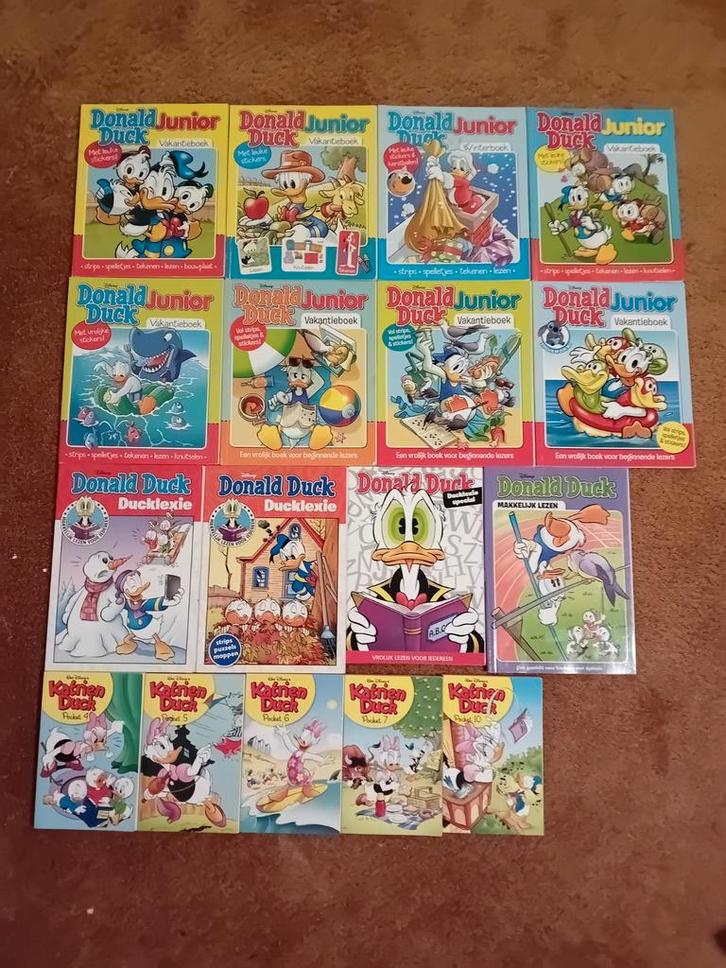 17 makkelijk lezen ducklexie donald duck junior katrien duck, Boeken, Stripboeken, Meerdere stripboeken, Ophalen of Verzenden