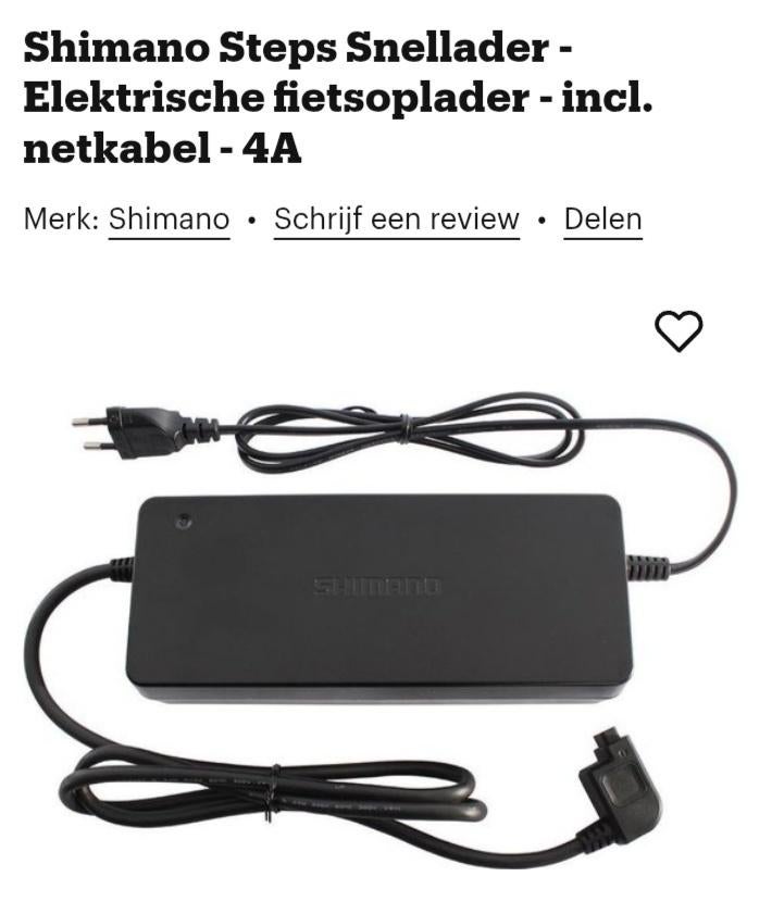 Shimano snel lader fiets, Ophalen of Verzenden, Gebruikt