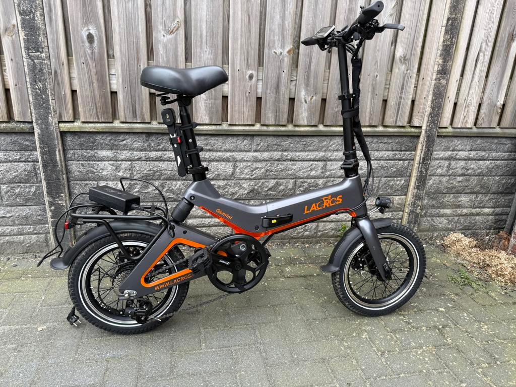 2x Lacros elektrische Vouwfiets, Fietsen en Brommers, Minder dan 14 inch, Versnellingen, Zo goed als nieuw, Totaal opvouwbaar