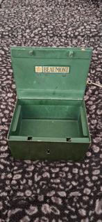 Klein geldkistje van beaumont ., Ophalen, Gebruikt, Metaal of Blik, Overige thema's