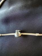 Pandora bedel zilver zak geld, Gebruikt, Pandora, Ophalen of Verzenden, 1 bedel