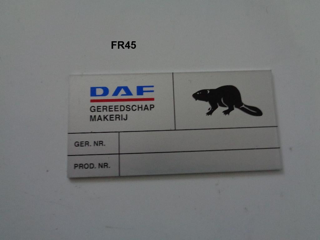 daf trucks  plaatje gereedschapmakerij, Ophalen of Verzenden, Nieuw, Overige typen