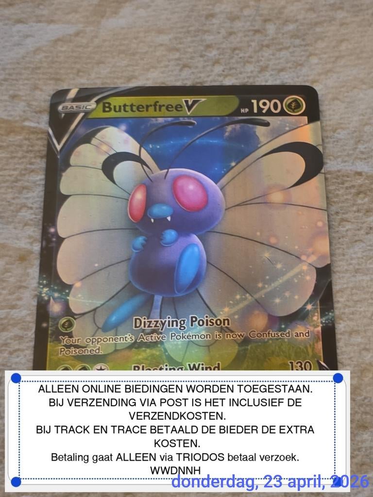 Butterfree V #001, Verzenden, Losse kaart