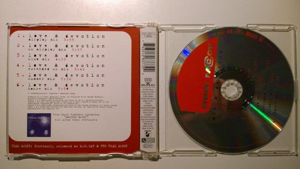 Real McCoy - Love & Devotion, Maxi-single, Dance, Ophalen of Verzenden, Zo goed als nieuw