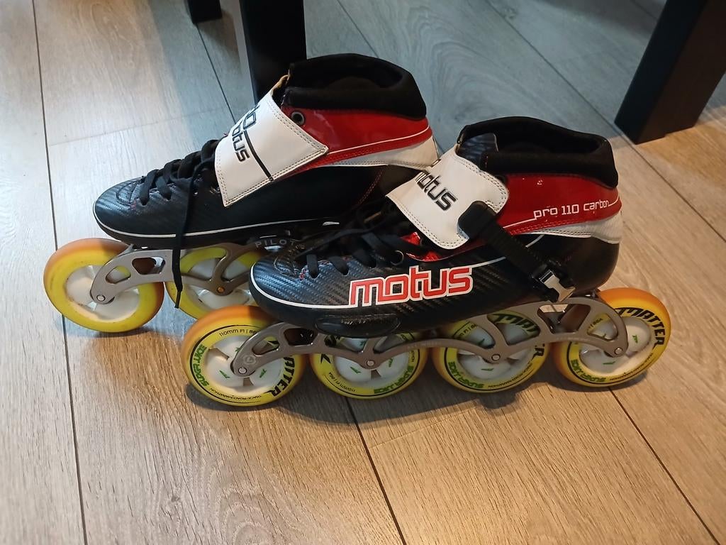Skeelers Cadomotus mt45 met Luigino frame 4x110, Overige merken, Ophalen of Verzenden, Zo goed als nieuw, Inline skates 4 wielen