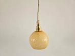 Hanglamp metgele franse vinage kap, Ophalen of Verzenden, Glas, Minder dan 50 cm