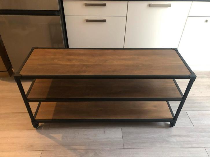 Trolley met 3 planken, Huis en Inrichting, Kasten | Dressoirs, Zo goed als nieuw, 50 tot 100 cm, 25 tot 50 cm, Met plank(en), Metaal