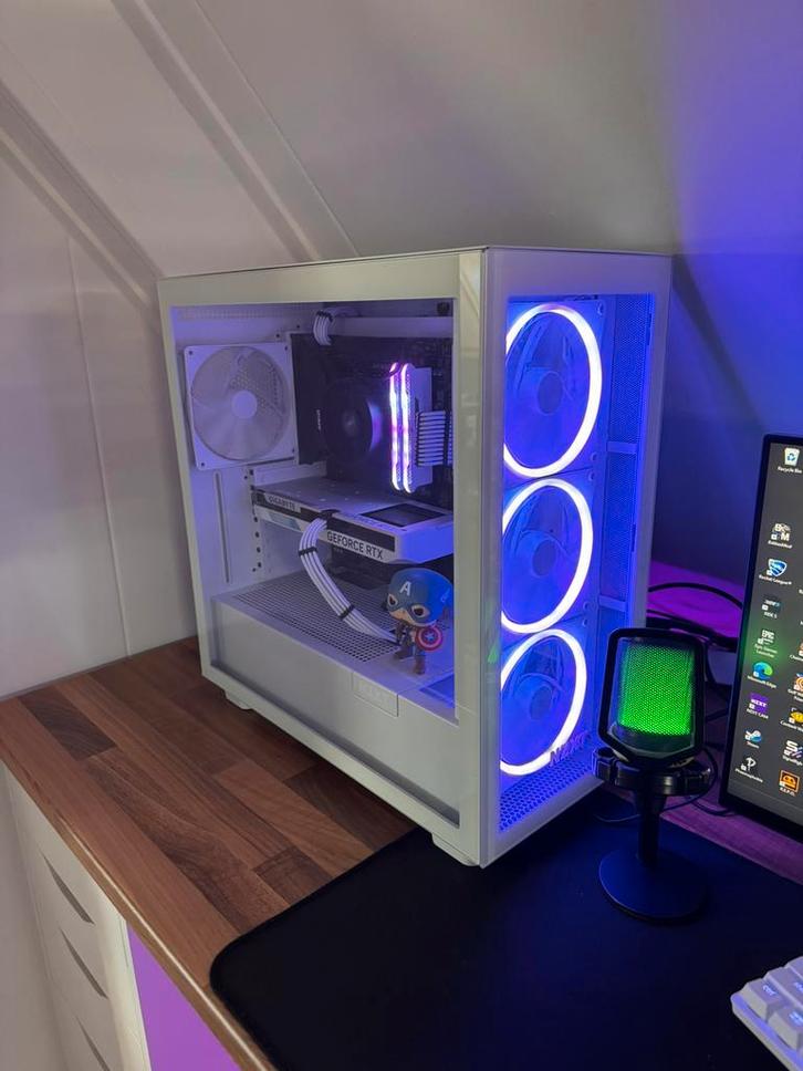 Game pc! Rtx 4060 wit!, Computers en Software, Desktop Pc's, Zo goed als nieuw, 4 Ghz of meer, SSD, 32 GB, Met videokaart, Gaming