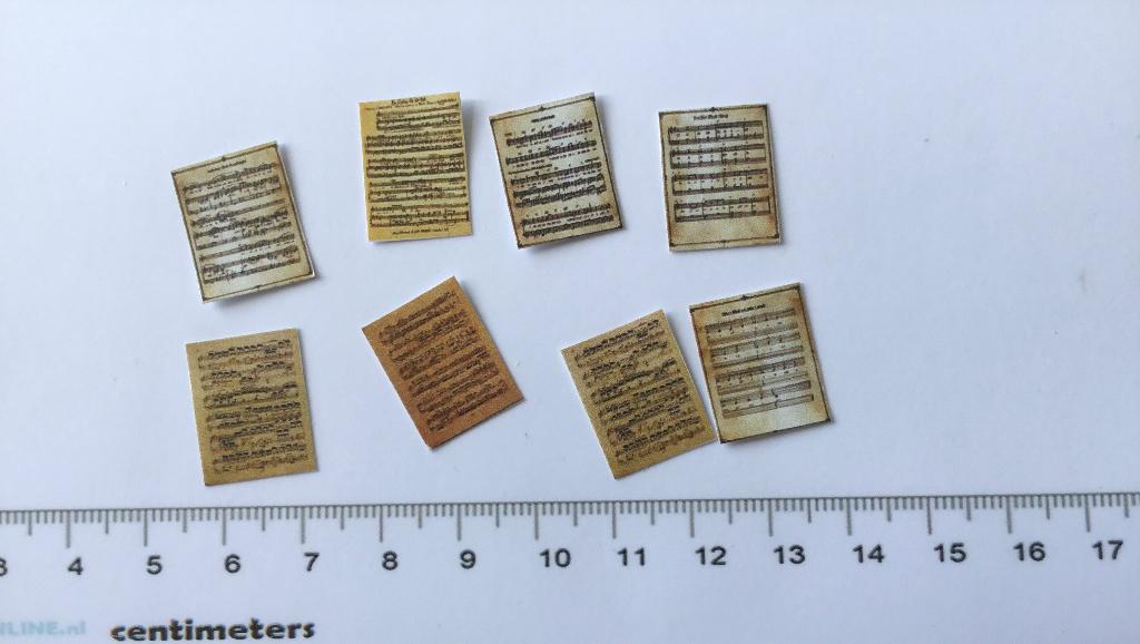 Poppenhuis miniaturen bladmuziek 100, Ophalen of Verzenden, Nieuw, Poppenhuis