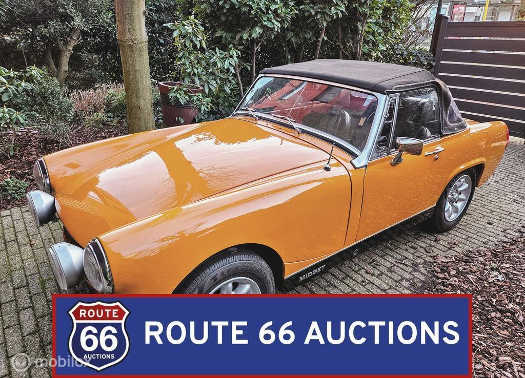MG Midget 1500 | 1976 | Route 66 Auctions, Auto's, Oldtimers, Overige carrosserieën, Zwart, Bedrijf, Handgeschakeld