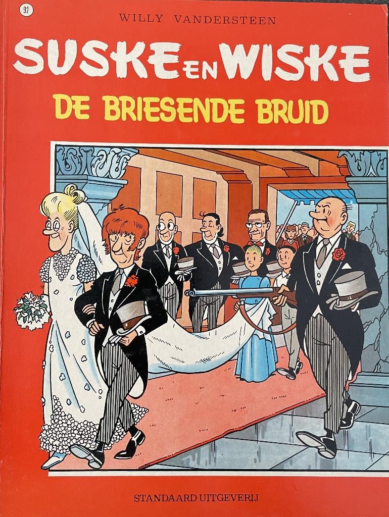 Suske en Wiske, De Briesende Bruid nummer 92, Eén stripboek, Ophalen of Verzenden, Zo goed als nieuw, Willy Vandersteen