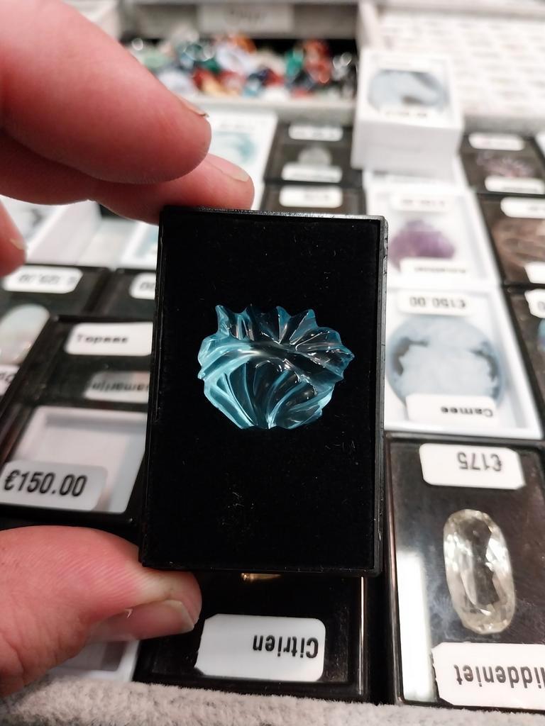 Hand geslepen topaas, Sieraden, Tassen en Uiterlijk, Edelstenen, Ophalen of Verzenden