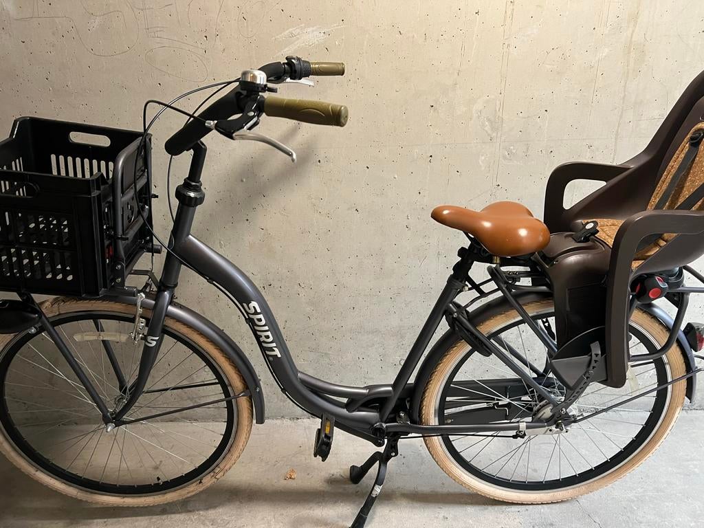 Nette moederfiets frame 47 incl mand en achterzitje, Fietsen en Brommers, Fietsen | Dames | Moederfietsen, Gebruikt, 47 tot 50 cm