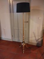 schemerlamp stalen voet en zwart stoffen ronde kap 2 stuks, Ophalen, Zo goed als nieuw, Stof, 100 tot 150 cm