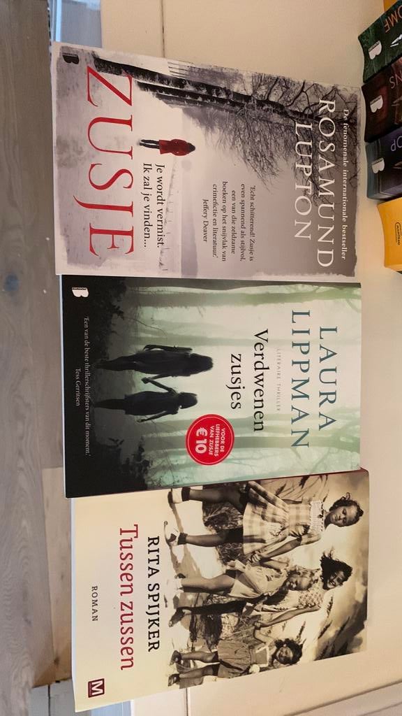 3 boeken over zussen, Ophalen of Verzenden, Zo goed als nieuw