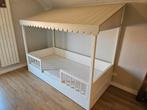 Peuterbed / kinderbed huisje met dak 90x200, Ophalen, 180 cm of meer, 85 tot 100 cm, Lattenbodem