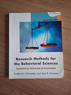 Onderzoeksmethoden Gedragswetenschappen - UvA Editie, Boeken, Ophalen of Verzenden, WO, Gamma, Frederick J Gravetter, Lori-Ann B. Forzano