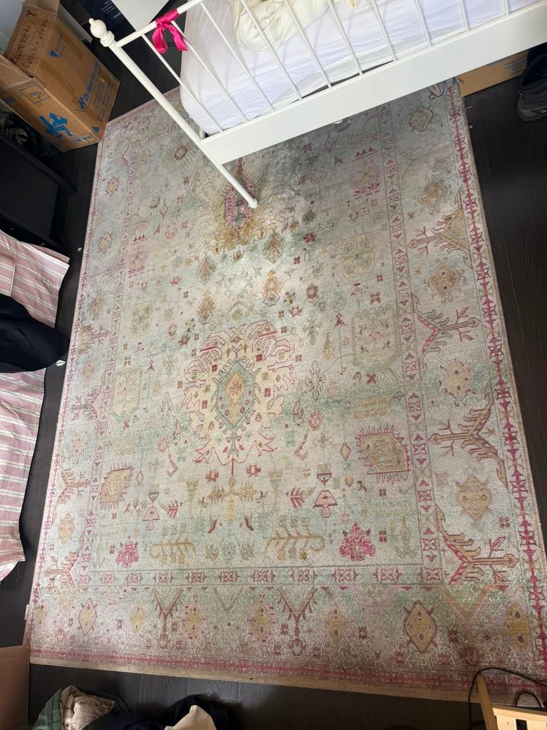 Vloerkleed 200x290cm kleurrijk, Huis en Inrichting, Tafels | Salontafels, Ophalen, 200 cm of meer, Zo goed als nieuw, 75 cm of meer