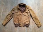 vintage suède jack Huc maat 54, Maat 52/54 (L), Huc, Bruin, Ophalen of Verzenden