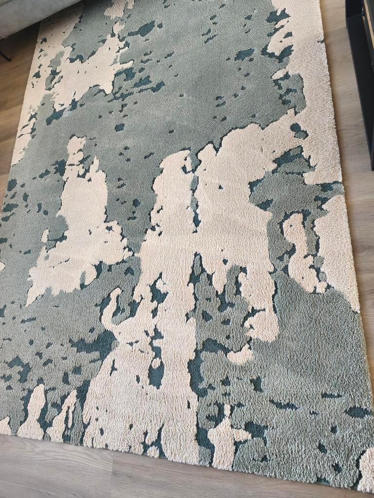 Te koop, mooi zgan vloerkleed ringklocka Ikea., Ophalen, 150 tot 200 cm, 200 cm of meer, Zo goed als nieuw