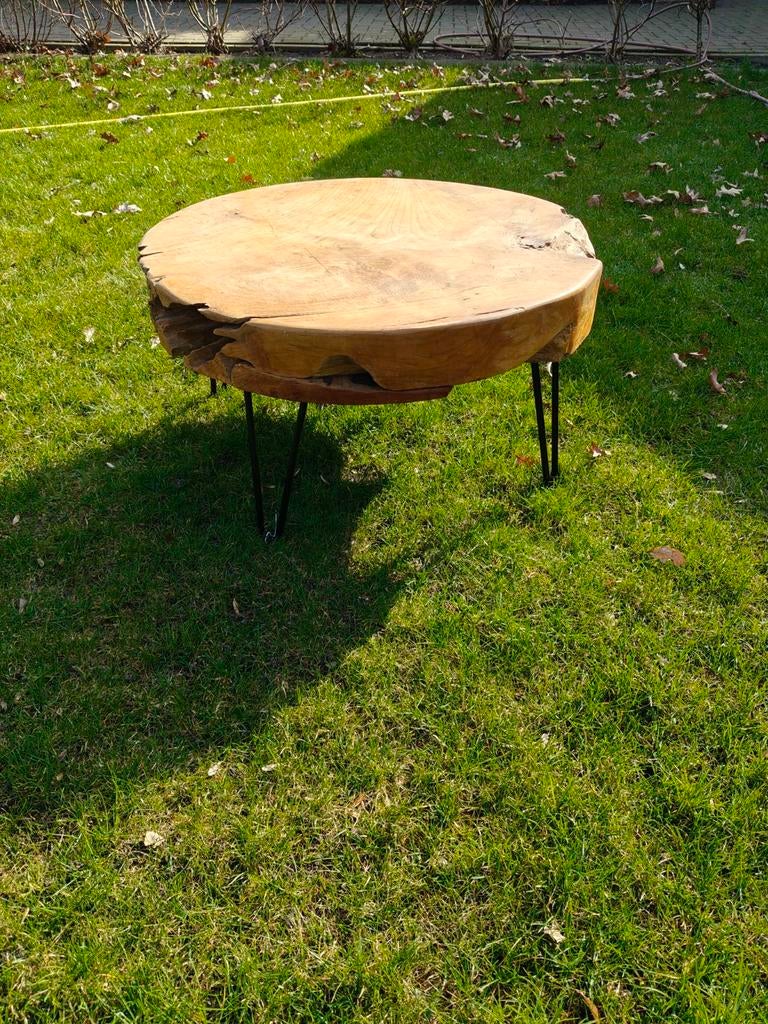Salontafel boomstam, Huis en Inrichting, Tafels | Bijzettafels, Ophalen of Verzenden, Rechthoekig, 75 cm of meer, 60 cm of meer