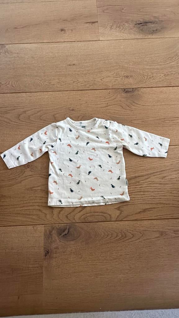Hema shirtje lange mouw 100% organisch katoen maat 62, Kinderen en Baby's, Babykleding | Maat 62, Ophalen of Verzenden, Zo goed als nieuw