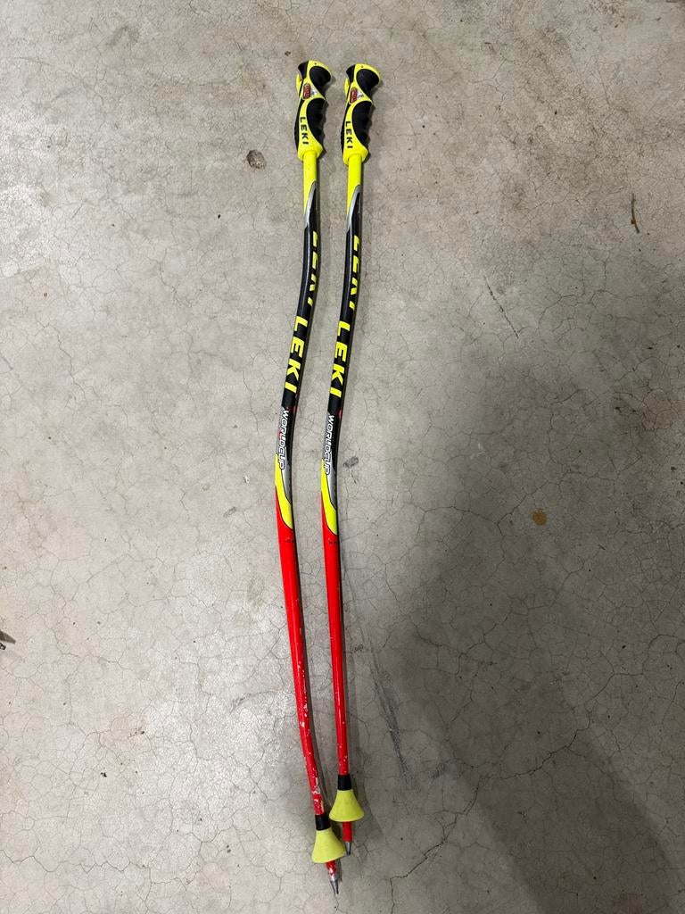 Leki ski (race) stokken reuzenslalom maat 100 cm, Gebruikt, Stokken, 100 tot 140 cm, Skiën
