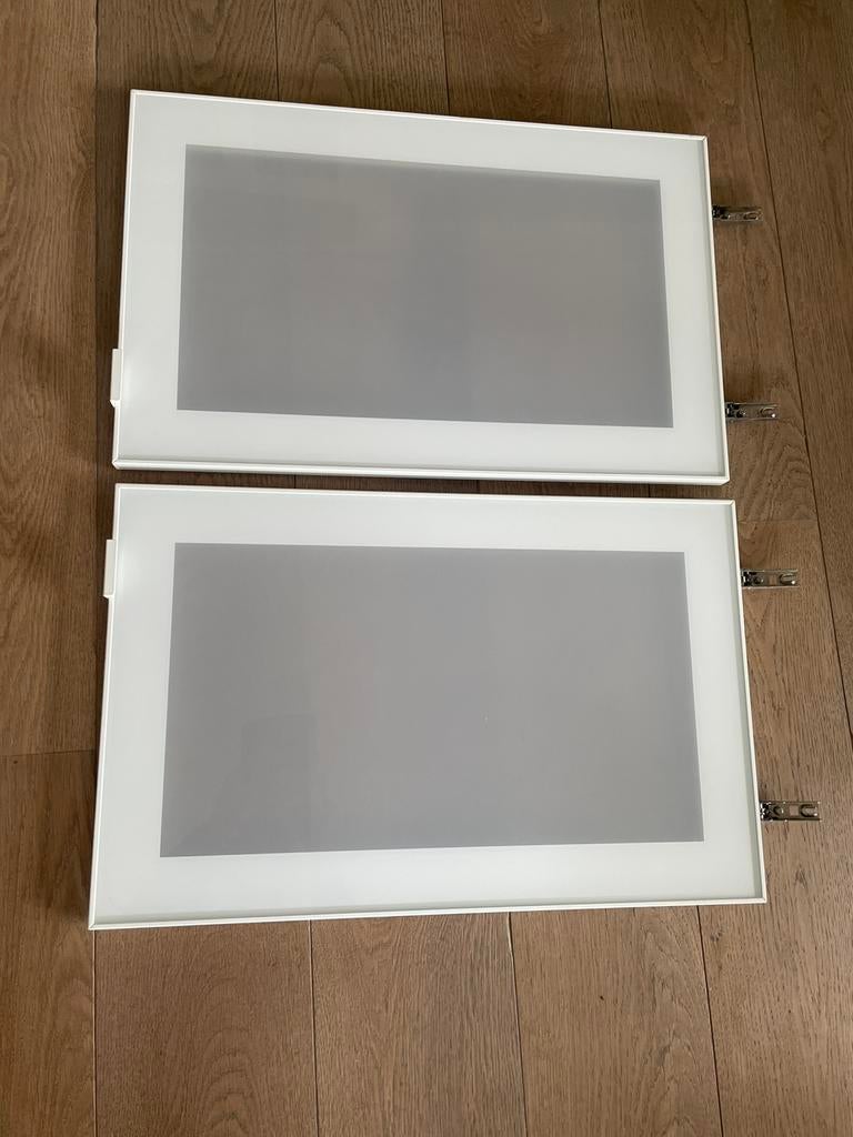 2x IKEA Glasvik deuren 60x38cm voor Besta kasten, Huis en Inrichting, Ophalen, Zo goed als nieuw