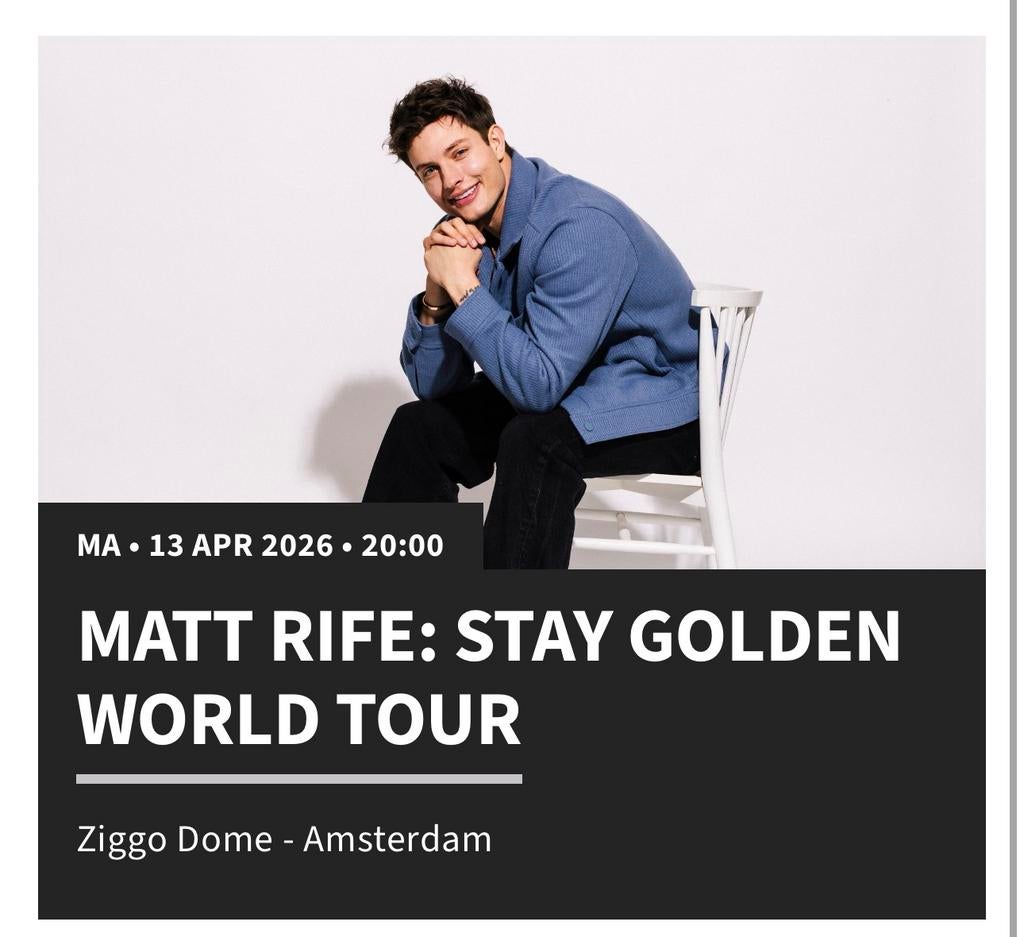 Twee kaarten Matt Rife op 13 april in de Ziggo Dome, Twee personen, April
