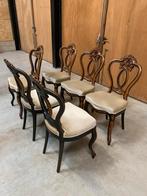 6 Biedermeier stoelen antiek mahonie Willem III periode, Ophalen