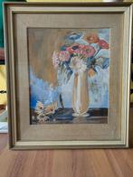 Marinus van Rijn gouache  bloemen, Ophalen of Verzenden