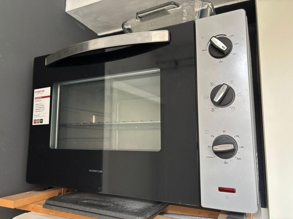 Oven Inventum OV607S 60 liter, Witgoed en Apparatuur, Ophalen, Minder dan 45 cm, Gebruikt, Hete lucht