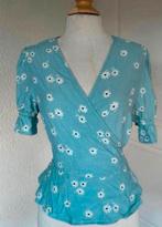 Blauw overslag bloesje, catwalk junkie, 36, Kleding | Dames, Tops, Blauw, Ophalen of Verzenden, Zo goed als nieuw, Korte mouw