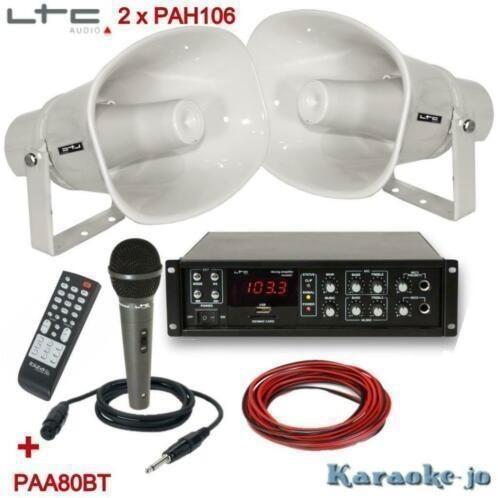 Compleet Omroep systeem met Hoorn-luidsprekers 60Watt, Auto diversen, Autospeakers, Nieuw, Ophalen of Verzenden