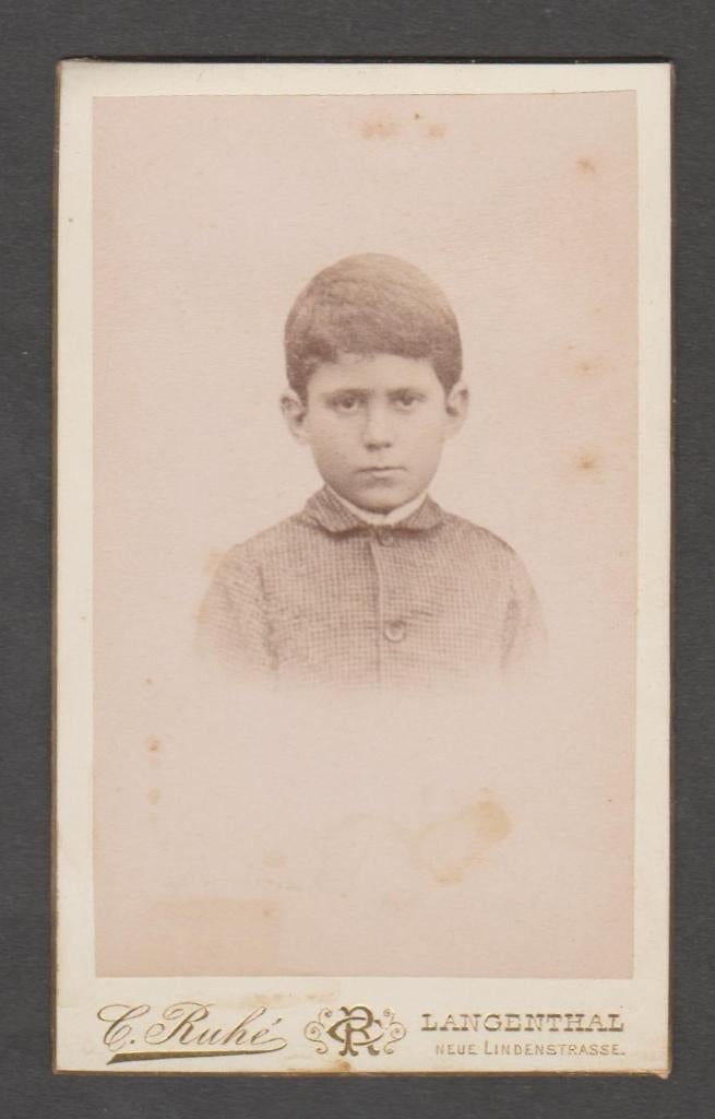 carte de visite,  Langenthal  (1926), Verzenden, Voor 1940, Gebruikt, Kind