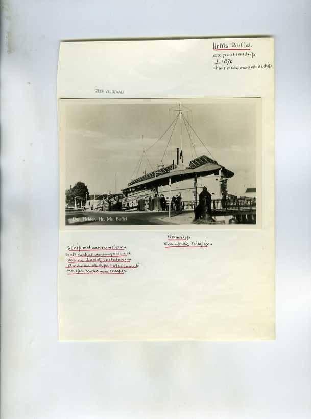 scheepvaart-MARINE-DEN HELDER-buffel, Ophalen of Verzenden, Noord-Holland