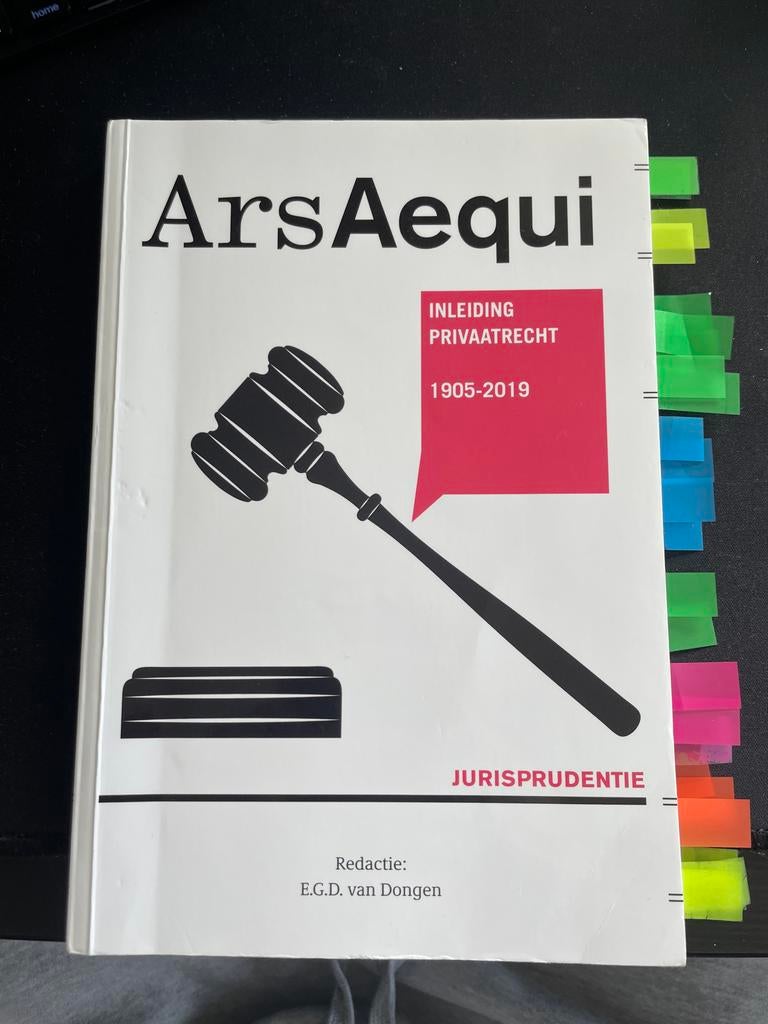 Ars Aequi Jurisprudentie Inleiding Privaatrecht, Boeken, Ophalen of Verzenden, Gamma, Gelezen, WO
