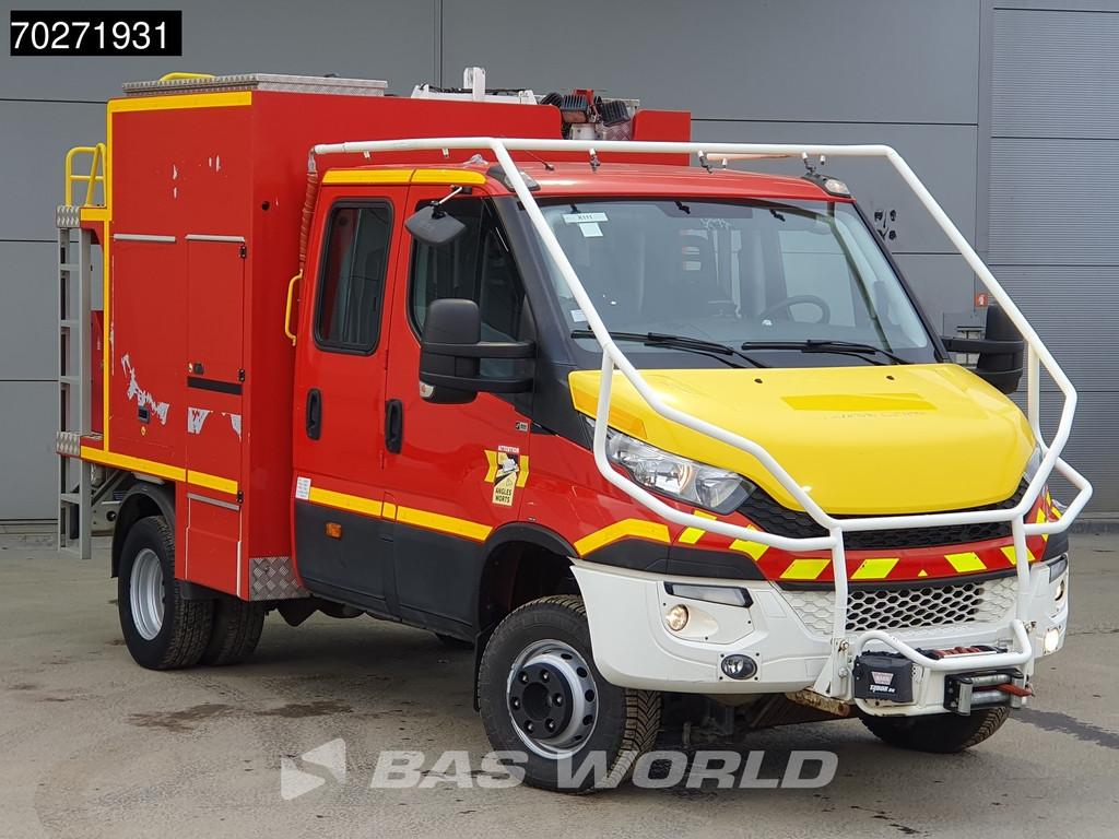 Iveco Daily 70C17 4x4 Achleitner Firetruck Brandweerwagen AW, Auto's, Bestelauto's, Euro 5, Stof, Gebruikt, 4 cilinders