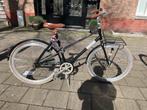 Veloretti Caferacer Damesfiets Zwart met Witte Wielen, Versnellingen, Ophalen, Overige merken, 53 tot 56 cm