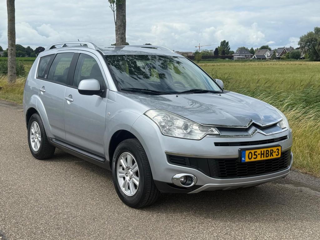 Citroen C-Crosser 2.4-16V Dynamique 7p. APK 08-2026 Airco, Auto's, Citroën, Automaat, Zwart, 4 cilinders, Bedrijf