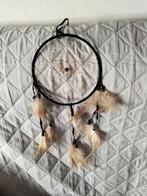 Mooie Dromenvanger met Zwarte Ring en Beige Veren, Huis en Inrichting, Woonaccessoires | Overige, Ophalen of Verzenden, Zo goed als nieuw