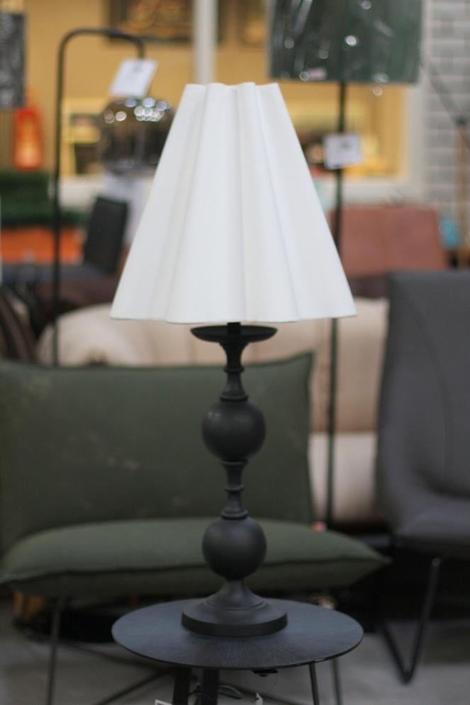 Tafellamp LESANE + geplooide lampenkap Light & Living, Huis en Inrichting, Ophalen of Verzenden, Zo goed als nieuw